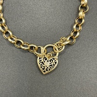 Ladies 9ct Yellow Gold Belcher Link Bracelet