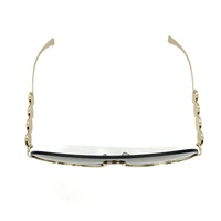 Versace VE2215 Medusa Aviator Sunglasses Pale Gold Brown Gradient with Case