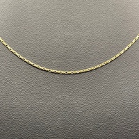 Ladies 9ct Yellow Gold Belcher Link Necklace