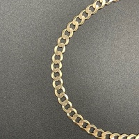 Unisex 9ct Yellow Gold Curb Link Bracelet