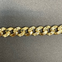 Mens 18ct Yellow Gold Miami Cuban Link Bracelet