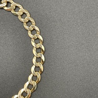 Mens 9ct Yellow Gold Curb Link Bracelet