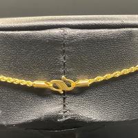 Unisex 22ct Yellow Gold Rope Twist Link Necklace