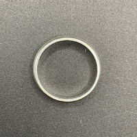 Mens 925 Sterling Silver Plain Band Ring