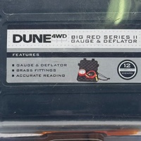 Dune 4WD Big Red Tyre Deflator Gauge Case Beach Recovery Off Road