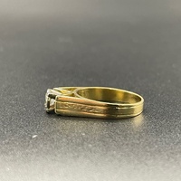 Unisex 18ct Yellow Gold Natural Diamond Ring