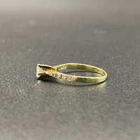 Ladies 14ct Yellow Gold Natural Diamond Ring