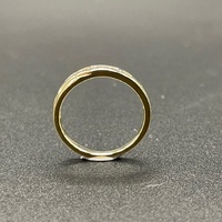 Ladies 9ct Yellow Gold Natural Diamond Ring