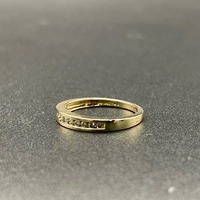 Ladies 9ct Yellow Gold Natural Diamond Band Ring