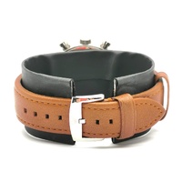 Armani Emporio White Dial Brown Leather Chronograph Mens Watch with Box