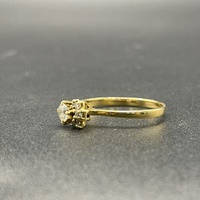 Ladies 18ct Yellow Gold Cubic Zirconia Ring