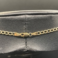 Unisex 10ct Yellow Gold Curb Link Necklace