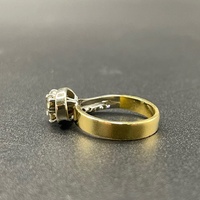 Ladies 18ct Yellow Gold Natural Diamond Ring