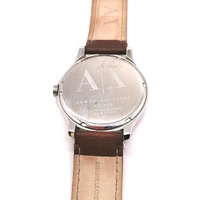 Armani Exchange AX2133 Three Hand Date Brown Leather Mens Watch 46mm