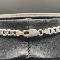 Unisex 925 Sterling Silver Curb Link Necklace