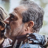 Jeffrey Dean Morgan Lauren Cohan Signed Walking Dead Frame COA 11052