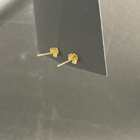 Ladies 18ct Yellow Gold Diamond Cluster Stud Earrings