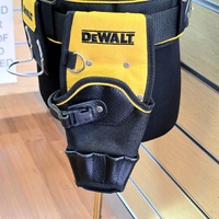 DeWalt Leather Tool Belt with Pouch Hammer Loop and Drill Holster