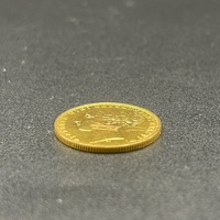 Unisex 22ct Yellow Gold Sovereign 1875 Queen Victoria Coin