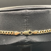 Unisex 9ct Yellow Gold Curb Link Necklace