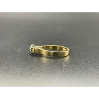 Ladies 18ct Yellow Gold 0.20ct Natural Diamond Ring 4.2 Grams