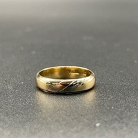Unisex 9ct Yellow Gold Band Ring