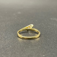 Ladies 18ct Yellow Gold Natural Diamond Ring