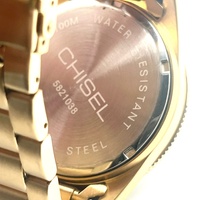 Chisel Vanguard Mens Watch 5821038 Chronograph Analog Gold Tone Stainless Steel