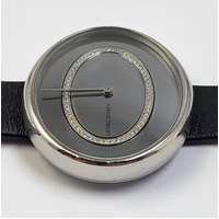 Georg Jensen Design Vivianna 322 Oval Watch with Diamonds Swiss Quartz