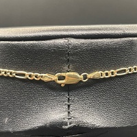 Unisex 9ct Yellow Gold Figaro Link Necklace