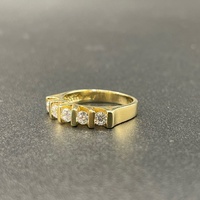Ladies 14ct Yellow Gold Cubic Zirconia Ring