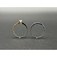 Ladies 18ct White Gold Diamond Bridal Ring Set