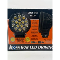 Korr HK80/700 80W LED Driving Light 7000 Lumens IP68 9-30V Heavy Duty
