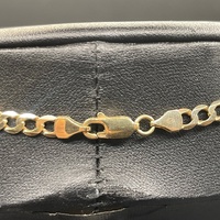 Unisex 9ct Yellow Gold Curb Link Necklace