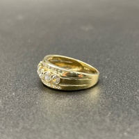 Ladies 9ct Yellow Gold Cubic Zirconia Ring