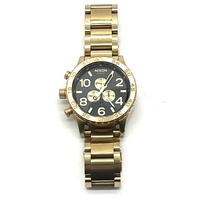 Nixon Simplify The 51-30 Chrono All Gold Black Stainless Steel Mens Watch