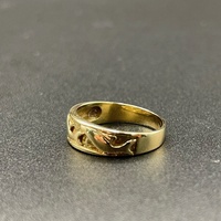 Unisex 14ct Yellow Gold Dolphine Band Ring