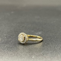 Ladies 9ct Yellow Gold Cubic Zirconia Ring
