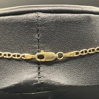 Unisex 9ct Yellow Gold Anchor Link Necklace