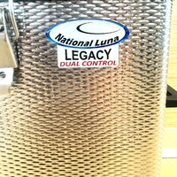 National Luna NLR 50SL Legacy 50L Stainless Dual Fridge Freezer
