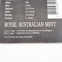 Royal Australian Mint 2020 $2 Australia's Firefighters Brave Coloured Coin