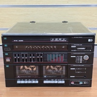 PYE Audio EAK1005A Vintage Stereo System with Turntable Dual Cassette and Radio