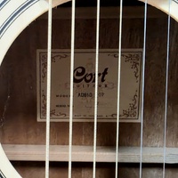 Cort AD810 OP Dreadnought Acoustic Guitar Natural Satin Open Pore