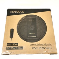 Kenwood KSC-PSW10ST 10 Inch 1200W Powered Enclosed Subwoofer with Remote