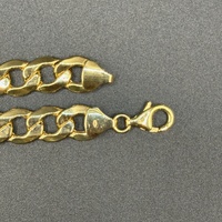 Unisex 9ct Yellow Gold Curb Link Bracelet