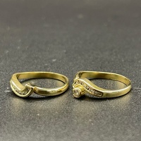 Ladies 18ct Yellow Gold Diamond Bridal Ring Set
