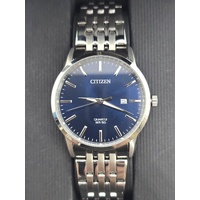 Citizen G112-S101417 Quartz Blue Sunray Dial Stainless Steel Mens Watch