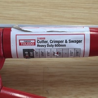 Toledo 316008 600mm Heavy Duty Cutting Crimping and Swaging Tool