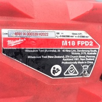 Milwaukee M18 FPD2 Fuel Hammer Drill Driver Skin Only