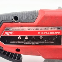Milwaukee M18 FAG125XPD 125mm Cordless Brushless Angle Grinder Skin Only